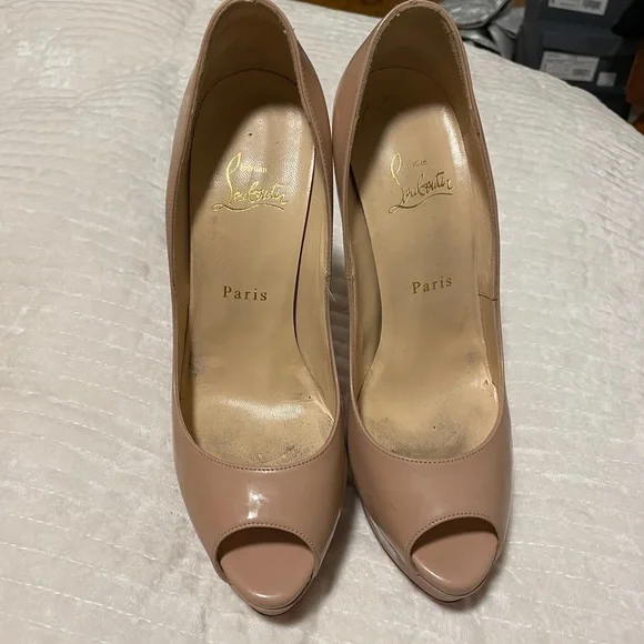 Christian Louboutin Lady Peep 150 nude - Picture 7 of 8